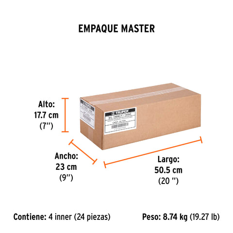 Sellador translúcido para baños y cocinas, 280 ml, Truper | SIL-100BCT | 18565