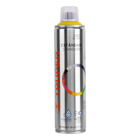 Pintura en aerosol, amarillo canario, bote esbelto, 400 ml | PA-AC | 19049