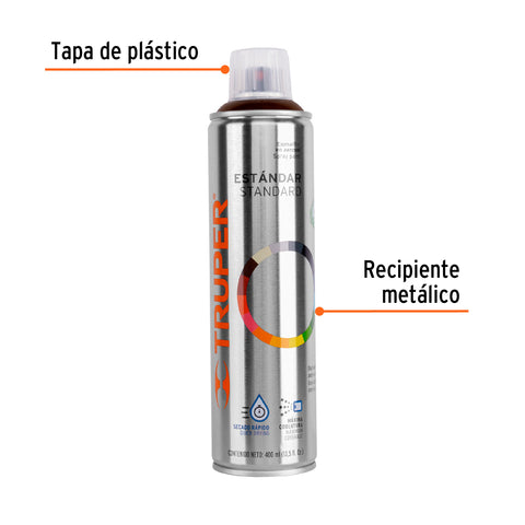 Pintura en aerosol, tabaco, bote esbelto, 400 ml | PA-TA | 19050