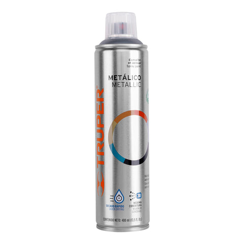 Pintura en aerosol, cromo metálico, bote esbelto, 400 ml | PAM-CR | 19053