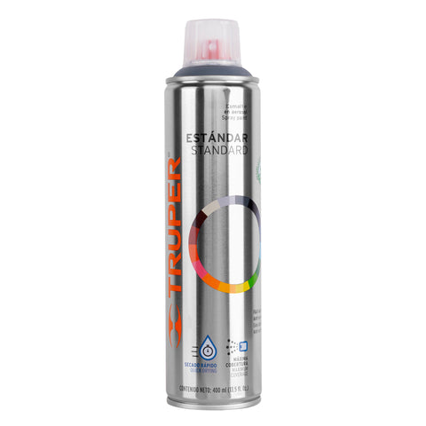 Pintura en aerosol, gris primario, bote esbelto, 400 ml | PAP-GR | 19056