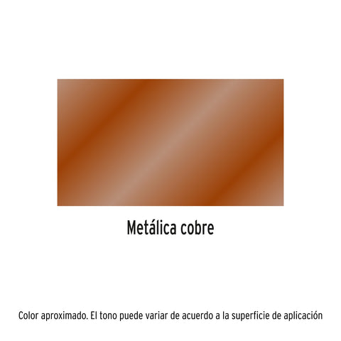 Pintura en aerosol, cobre metálico, bote esbelto, 400 ml | PAM-CO | 19067