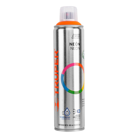 Pintura en aerosol, naranja neón, bote esbelto, 400 ml | PAF-NA | 19072
