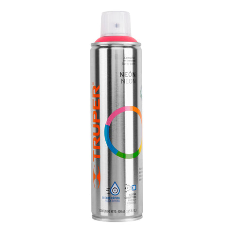 Pintura en aerosol, rosa neón, bote esbelto, 400 ml | PAF-RS | 19074