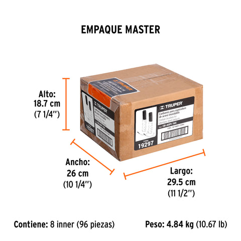 Bolsa con 2 carbones de repuesto para ASPI-16X, TRUPER | CB-ASPI-16X | 19297