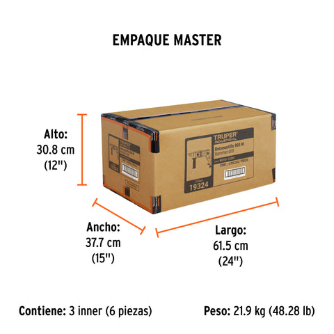 Rotomartillo 1/2', 900W, TRUPER INDUSTRIAL | ROTO-1/2N7 | 19324