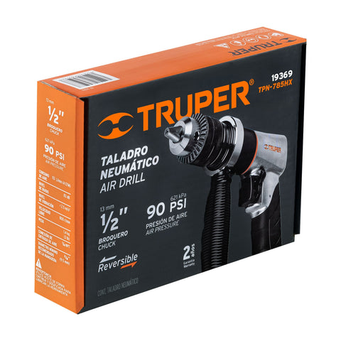 Taladro neumático reversible 1/2', Truper | TPN-785HX | 19369