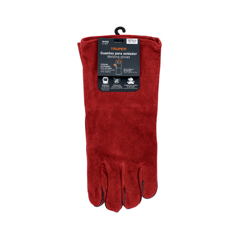 Guantes para soldador, rojos, TRUPER | GU-505 | 19458