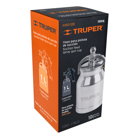 Vaso aluminio de repuesto para PIPI-330, TRUPER | VASO-330 | 19916