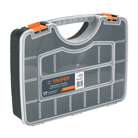 Organizador 17' reforzado con 17 compartimentos, Truper | ORG-17X | 19939