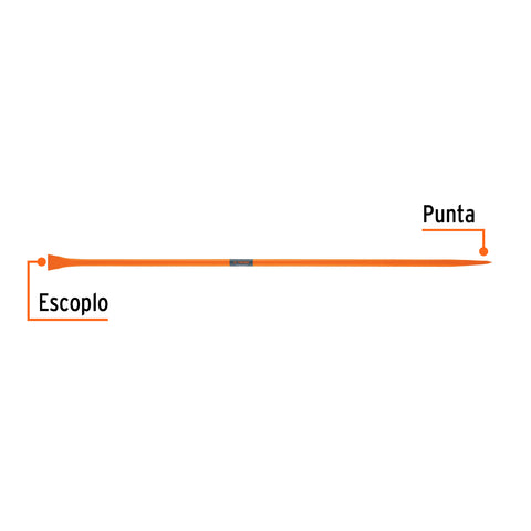 Barreta para tierra dura de 1'x175 cm, escoplo 67 mm, Truper | BAP-175E | 19963
