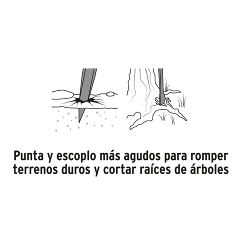 Barreta para tierra dura de 1'x175 cm, escoplo 67 mm, Truper | BAP-175E | 19963