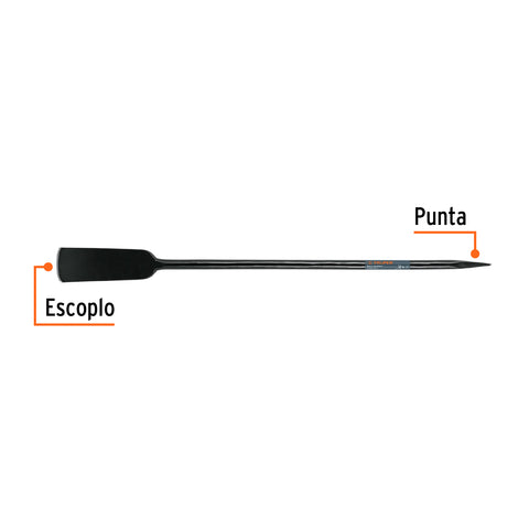 Barra cavadora 1' x 120 cm, escoplo 102 mm, TRUPER | BACO-120 | 19985