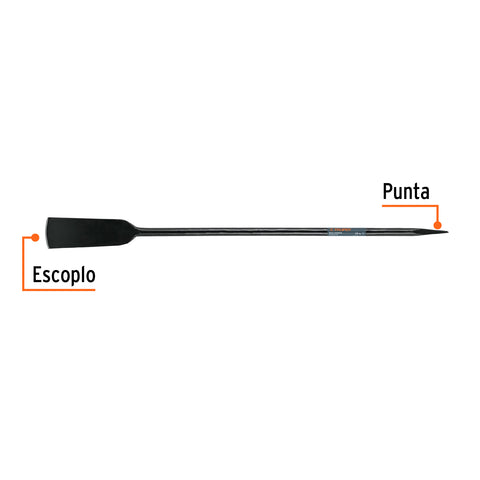 Barra cavadora 1' x 130 cm, escoplo 102 mm, TRUPER | BACO-130 | 19986