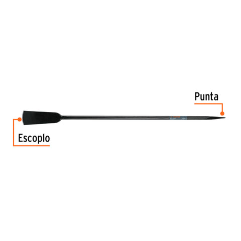 Barra cavadora 1' x 140 cm, escoplo 102 mm, TRUPER | BACO-140 | 19987