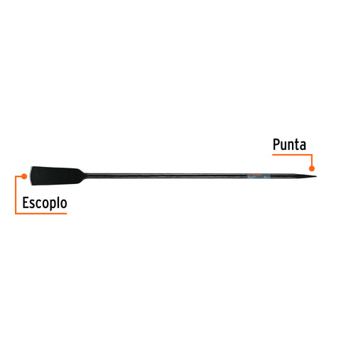 Barra cavadora 1' x 150 cm, escoplo 102 mm, TRUPER | BACO-150 | 19988