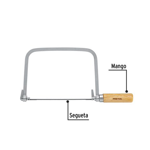 Arco calador con 5 seguetas de 6-1/2', Pretul | ACA-6 | 20000