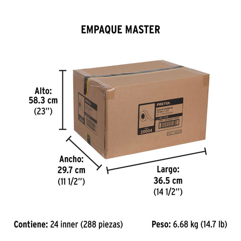 Cinta doble cara de 19 mm x 1.5 m Pretul | CDC-1915P | 20004