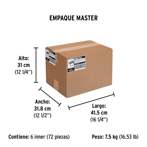Cinta de empaque 48 mm x 40 m canela, Pretul | CCA-40P | 20524