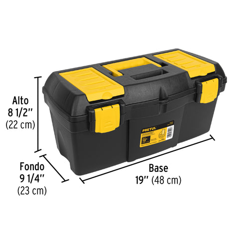 Caja para herramienta de 19' con compartimentos, Pretul | CHP-19CP | 20604
