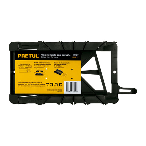 Caja de inglete para serrucho de costilla 12' y 14',Pretul | SPCI-12 | 20667