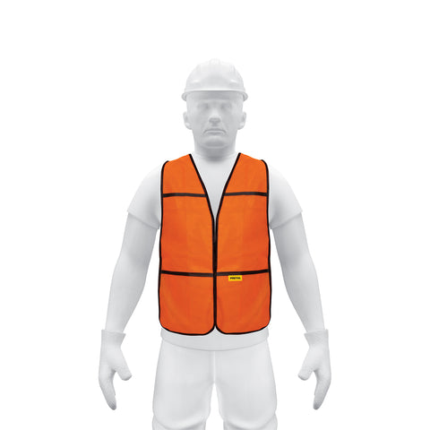 Chaleco de seguridad, uso de día, naranja, Pretul | CHS-100N | 21023