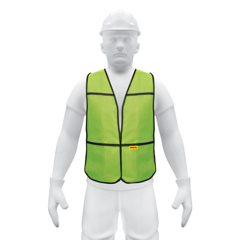 Chaleco de seguridad, uso de día, verde, Pretul | CHS-100V | 21024