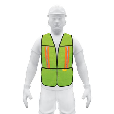 Chaleco de seguridad con cintas reflejantes, verde, Pretul | CHS-200V | 21026