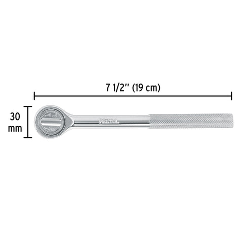 Matraca cuadro 3/8' cabeza redonda, Pretul | M-3852P | 21160