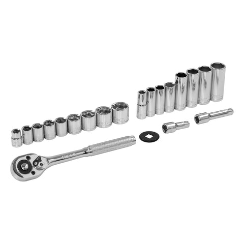 Juego de 21 herramientas 3/8' mm para mecánico, Pretul | JD-3/8X21MM-P | 21191
