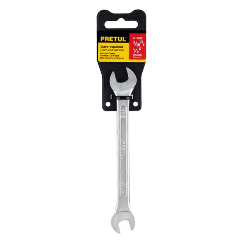 Llave española, 7/16 x 1/2' x 172 mm de largo, PRETUL | LL-3025P | 21953