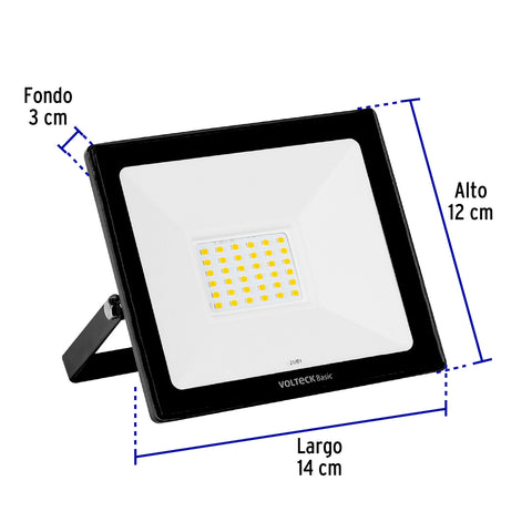 Reflector LED para exteriores 30W 6500K, VOLTECK BASIC | REF-402L | 22042