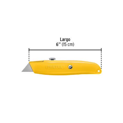 Navaja retráctil 6' cuerpo de aluminio, Pretul | NM-6P | 22400