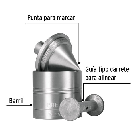 Plomada metálica de 675 g con centro, Pretul | PLOM-4Z | 22464