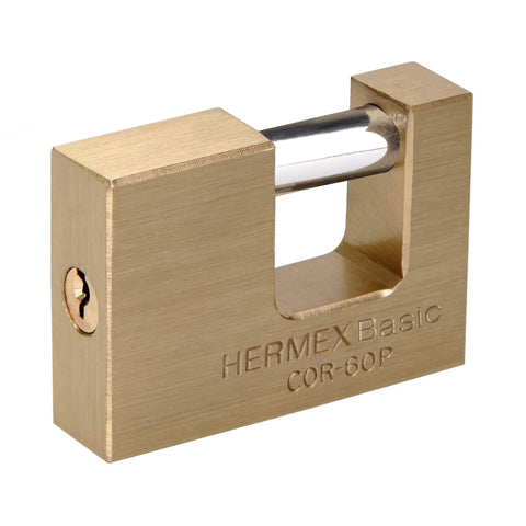 Candado antipalanca 60 mm cuerpo de latón, HERMEX BASIC | COR-60P | 22518