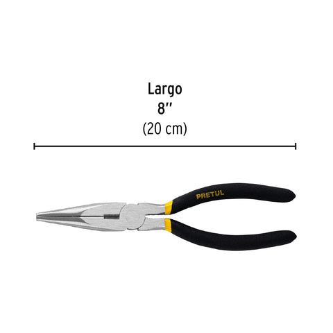 Pinza de punta y corte 8' mango de PVC, Pretul | PPC-8P | 22627