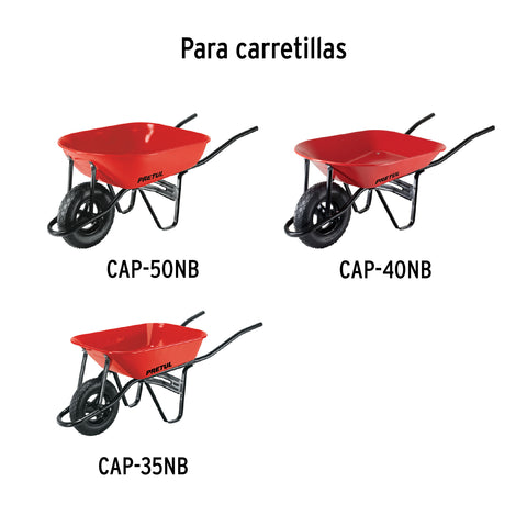 Caja c/llanta neumática y acc. p/carretilla roja PRETUL | CARNPB | 22650