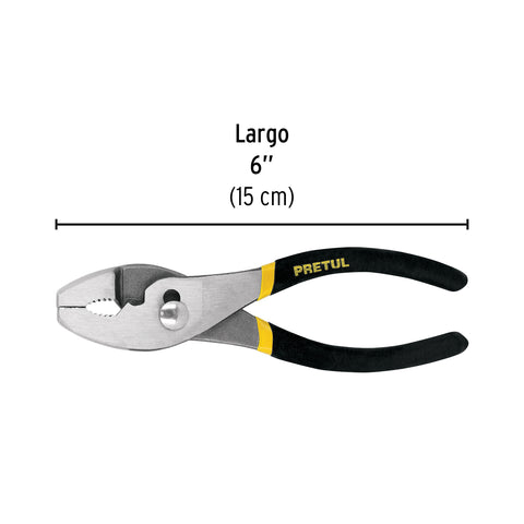 Pinza de chofer 6' mango de PVC, Pretul | PCH-6P | 22651
