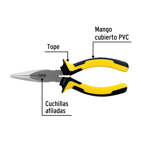 Pinza de punta y corte 6' mango Comfort Grip, Pretul | PPC-6PX | 22670