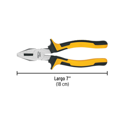 Pinza para electricista 7' mango Comfort Grip, Pretul | PEL-7PX | 22676