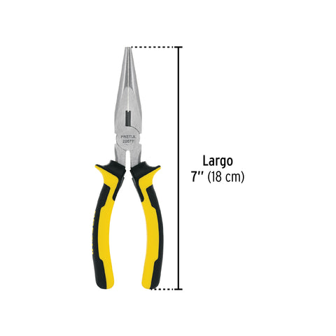 Pinza de punta y corte 7' mango Comfort Grip, Pretul | PPC-7PX | 22677