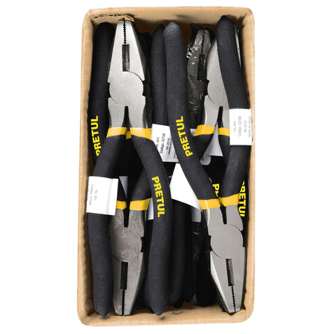 Pinza para electricista 8' mango de vinil, a granel, Pretul | PEL-8PG | 22708