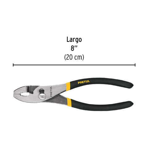 Pinza de chofer 8' mango de vinil, a granel, Pretul | PCH-8PG | 22709