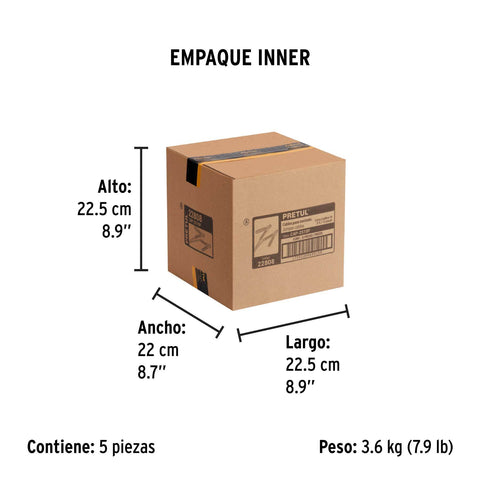 Cables pasa corriente 2.5m, 125 A, 10 AWG, con funda, Pretul | CAP-2510P | 22808