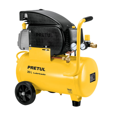 Compresor lubricado, 20L, 2-1/2HP, horizontal, 127V, PRETUL | COMP-20LP | 23065