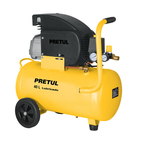 Compresor lubricado, 40L, 3HP, horizontal, 127V, PRETUL | COMP-40LP | 23066