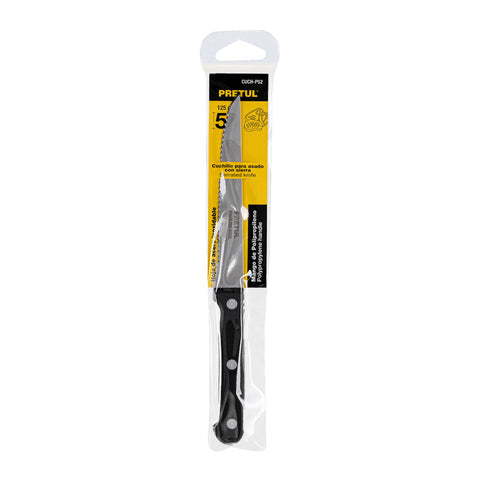 Cuchillo con sierra para asado 5' mango de plástico, Pretul | CUCH-P52 | 23092