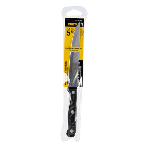 Cuchillo liso para asado 5' mango de plástico, Pretul | CUCH-P53 | 23093