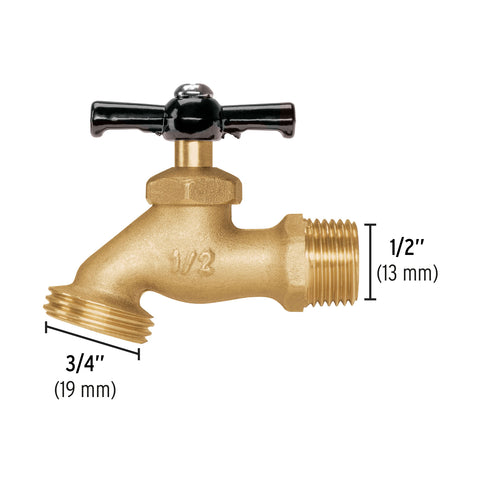 Llave p/manguera, de latón 100g, 1/2', blíster, PRETUL | LL-JAR-PB | 23145