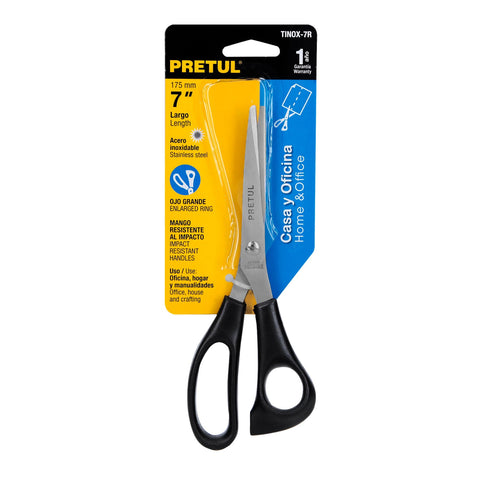 Tijera 7' de acero inoxidable para casa y oficina, PRETUL | TINOX-7R | 23186